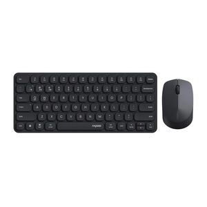 Wireless Black Keyboard and Mouse Combo, Low-Profile Silent Click
